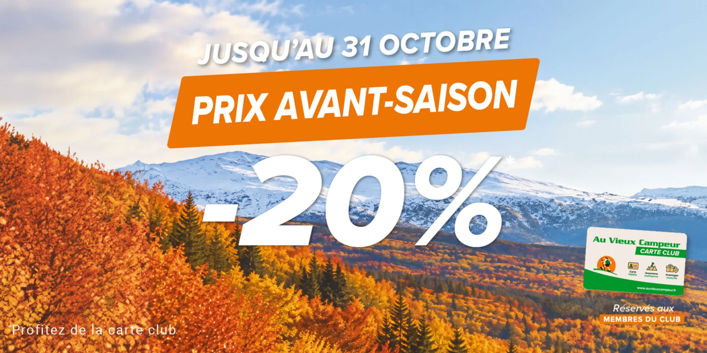 Les prix avant-saison sont  arrivés ! 